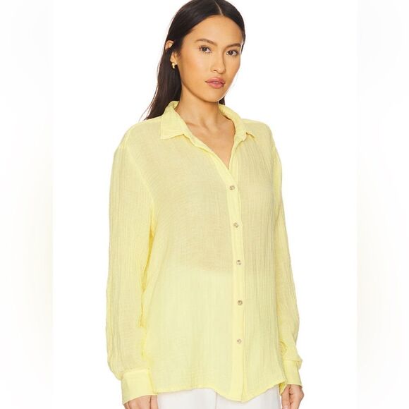 Michael Stars Leo Button Down Shirt Small - Picture 4 of 8